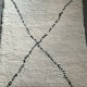 Old Berber wool rug 125x75cm
