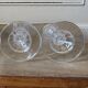 Set of two Arques crystal candle holders