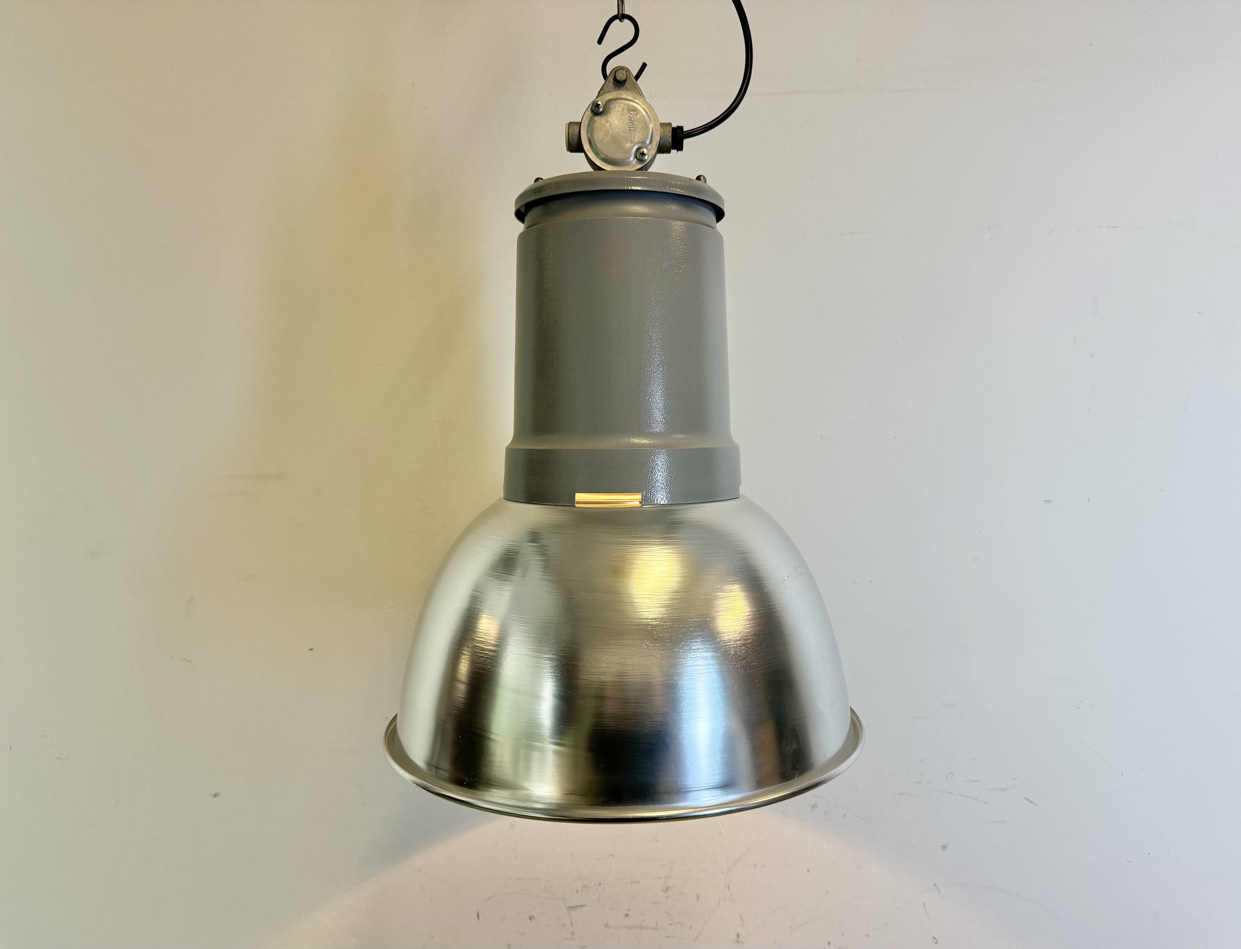 Industrial Italian Aluminium Pendant Lamp from Fael Luce, 1970s