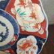 Pretty earthenware plate Imari Japanese old