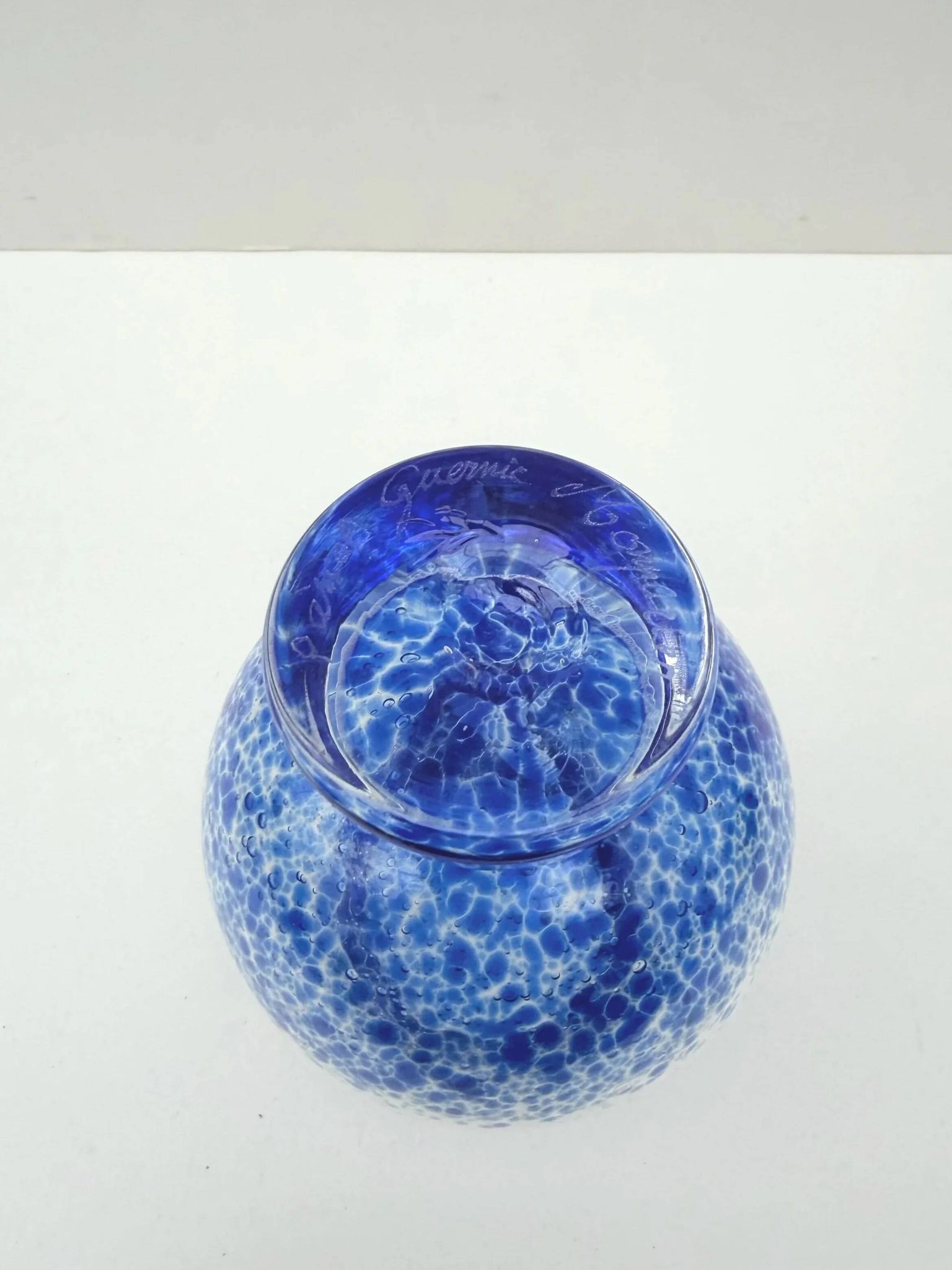Pascal Guermic blown glass vase, France