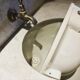 Bathroom cabinet with swivel sink 1930/40