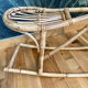 Old rattan rocking horse