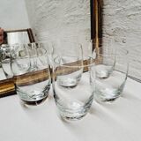 Set of 5 orangeade glasses