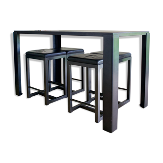 4 big brother stools and table Zeus