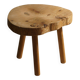 Tripod stool in solid pine, by a Swedish cabinetmaker, mid-century, around the 1960s.
