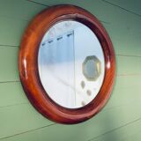 Large round mirror