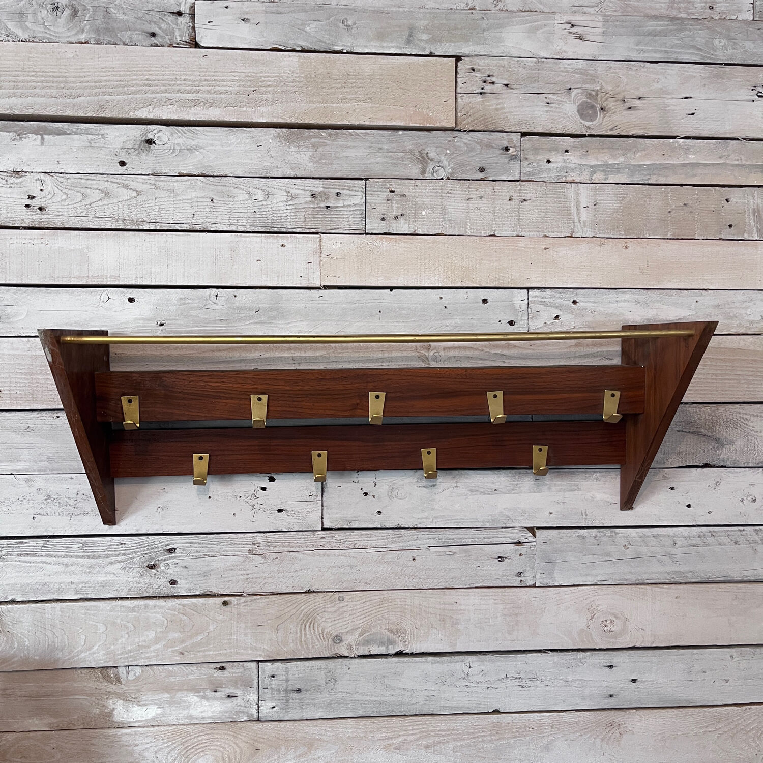 Seventies wall coat rack