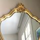 Miroir baroque cadre bois doré 52x74cm