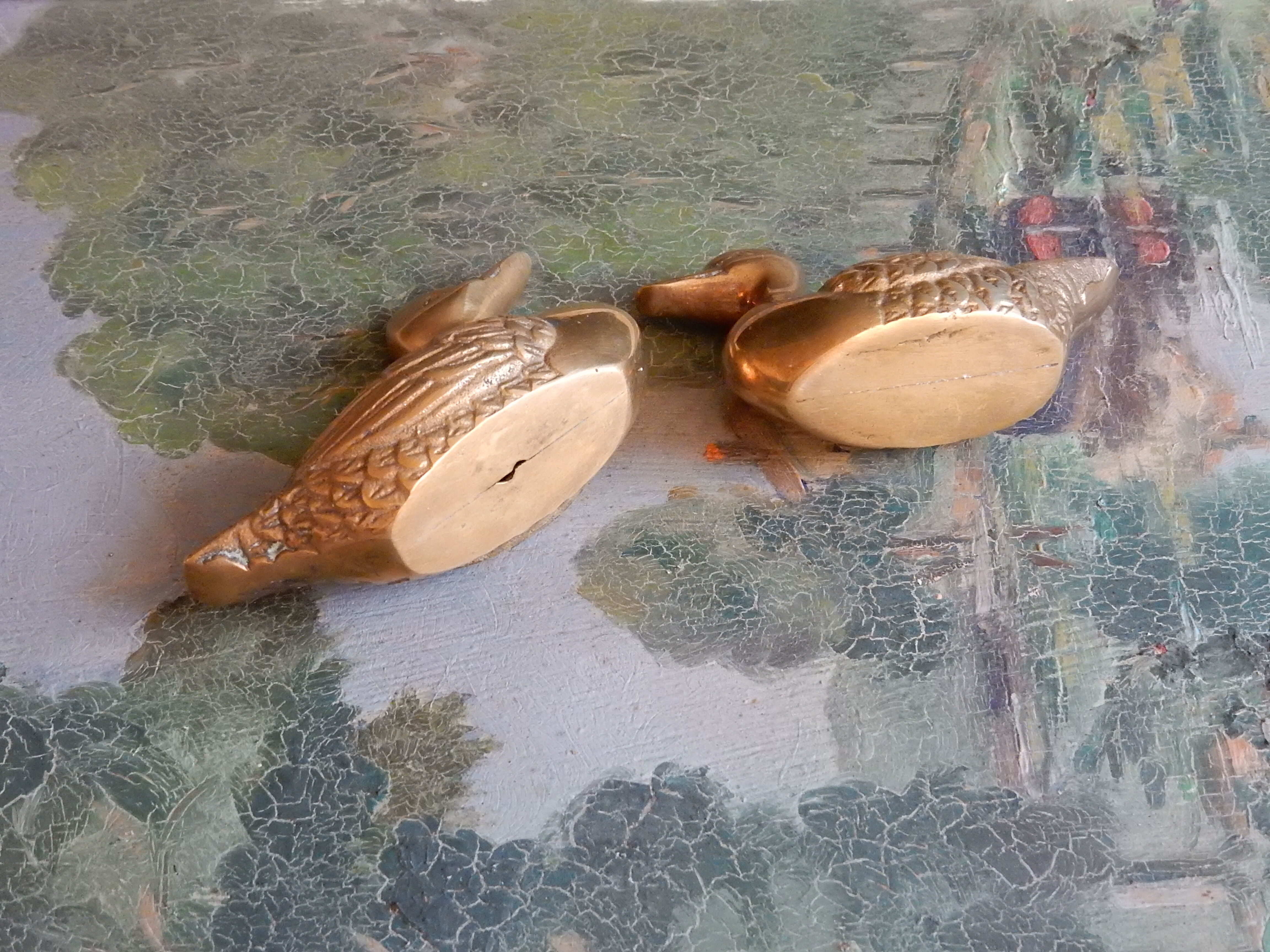 Couple of brass ducks