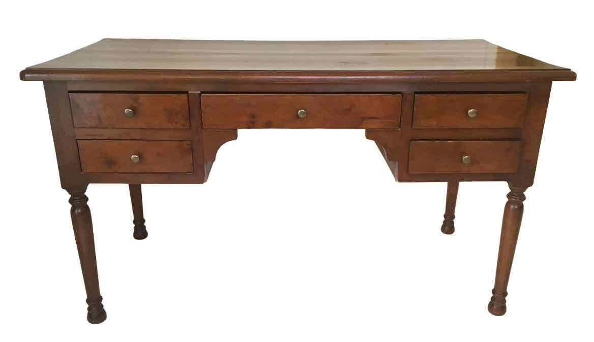 Louis Philippe style cherry wood desk, 1970