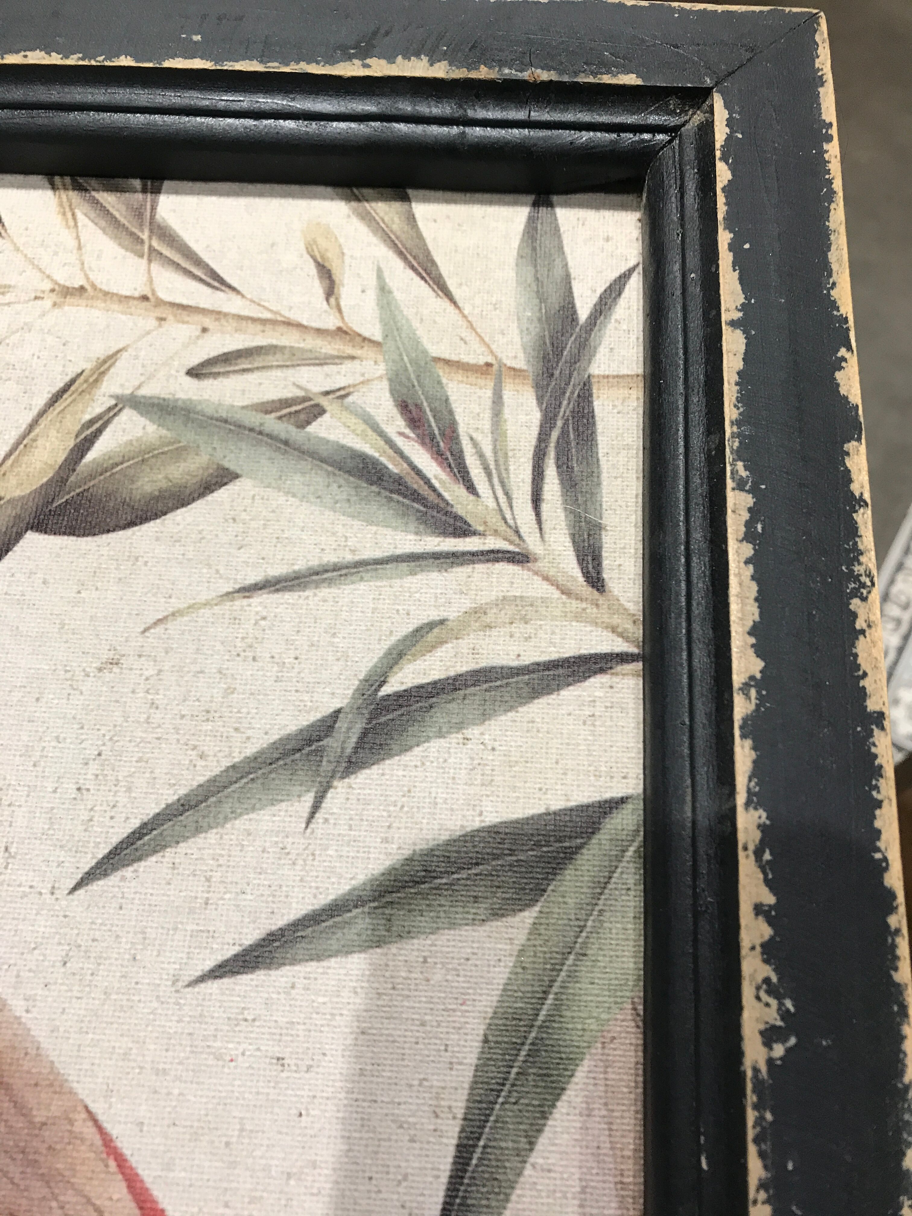 Bird frame on canvas