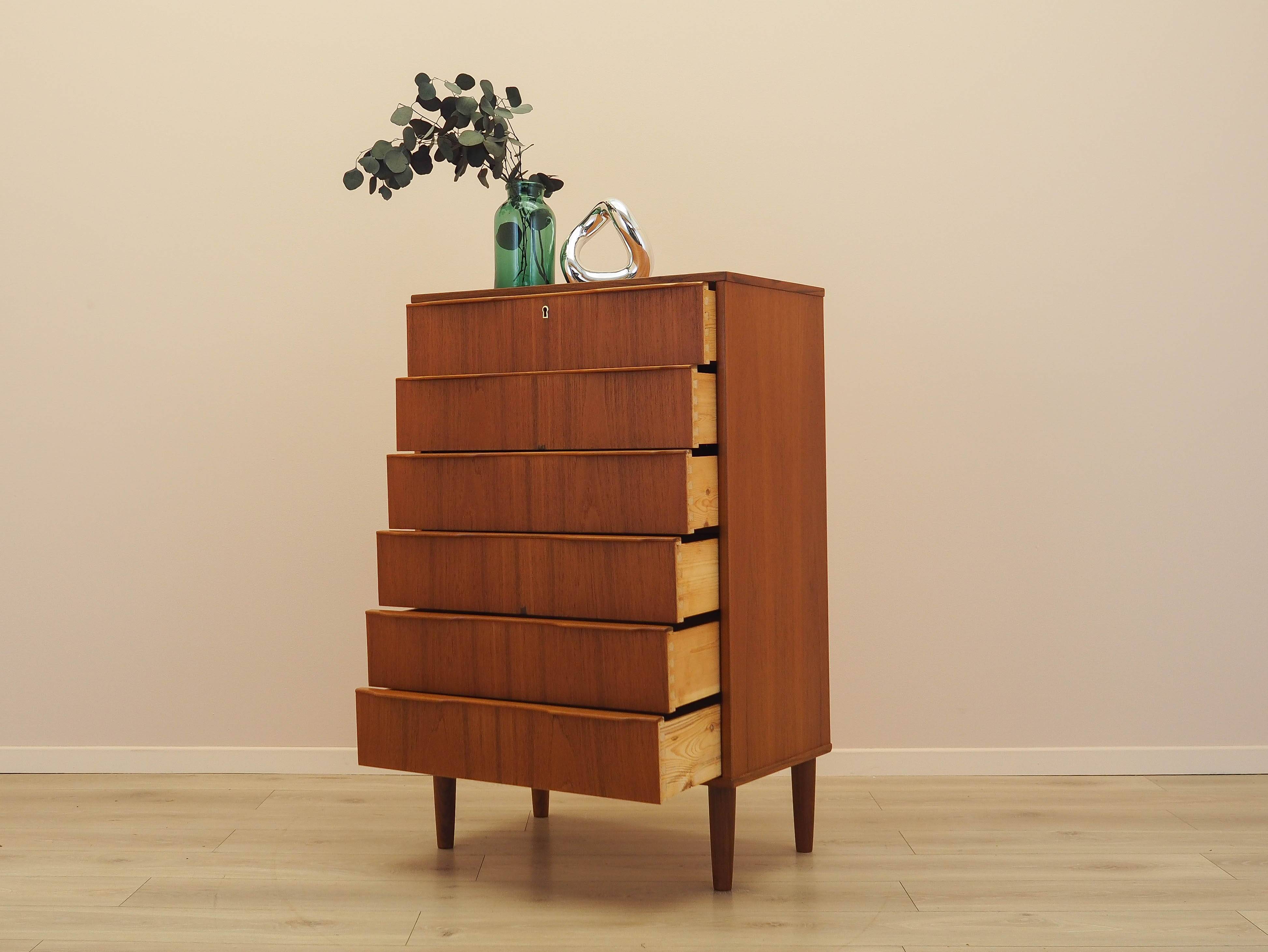 Commode en teck, design danois, années 1970, fabriquée au Danemark