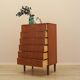 Commode en teck, design danois, années 1970, fabriquée au Danemark