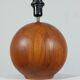 Pair of vintage mid century teak table lamps Kirk Copenhagen