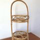 Superb rattan/bamboo bottle holder from the 60s-70s. In excellent condition.
