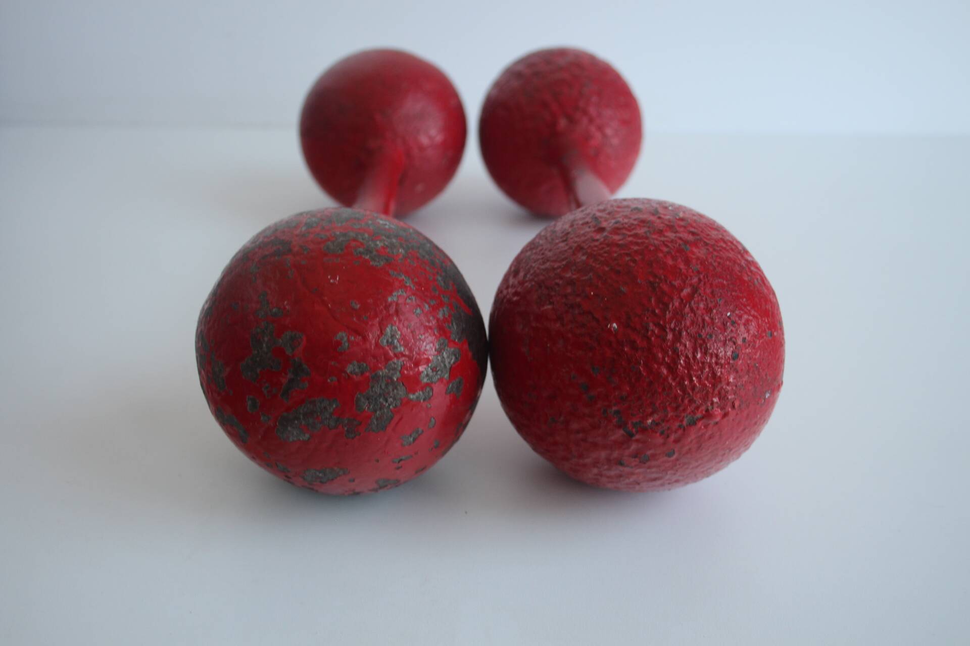 Set of Art deco Double Ball Dumbbels, 1930s.