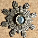 Miroir oeil de sorcière - bois - Très bon état