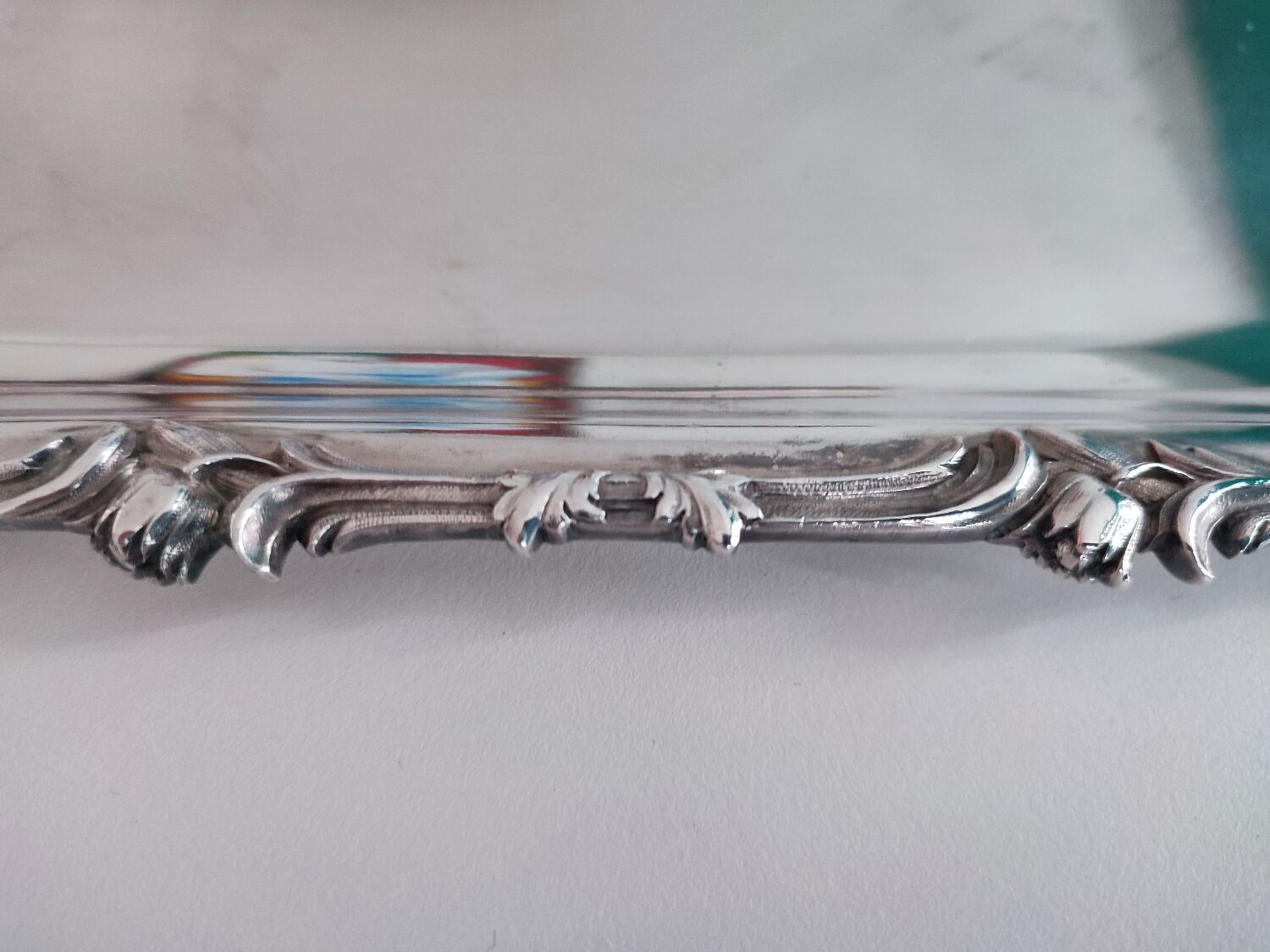 Christofle Art Nouveau silver metal tray