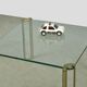GLASS & BRASS coffee table by Peter Ghyczy, 1970s