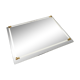 Art deco glass serving tray