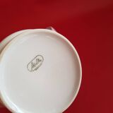 Melitta porcelain teapot white blue decoration