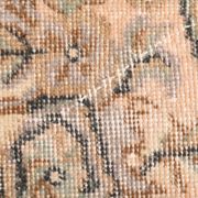 3x7 Cream & Brown Oriental Vintage Rug, 108x207Cm