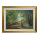F Zerboni – Landscape of Auvergne – Stone Bridge – Oil on canvas