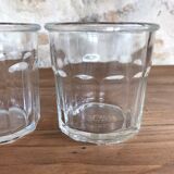 Set of 3 old jam glass jars