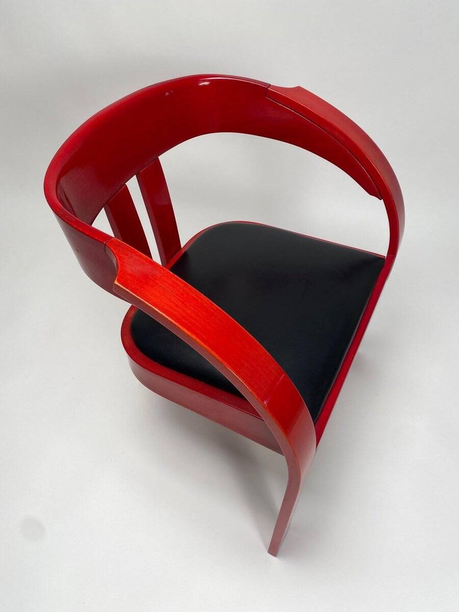 Elisa Armchairs attributed to Giovanni Battista Bassi, 1960s, Set of 6