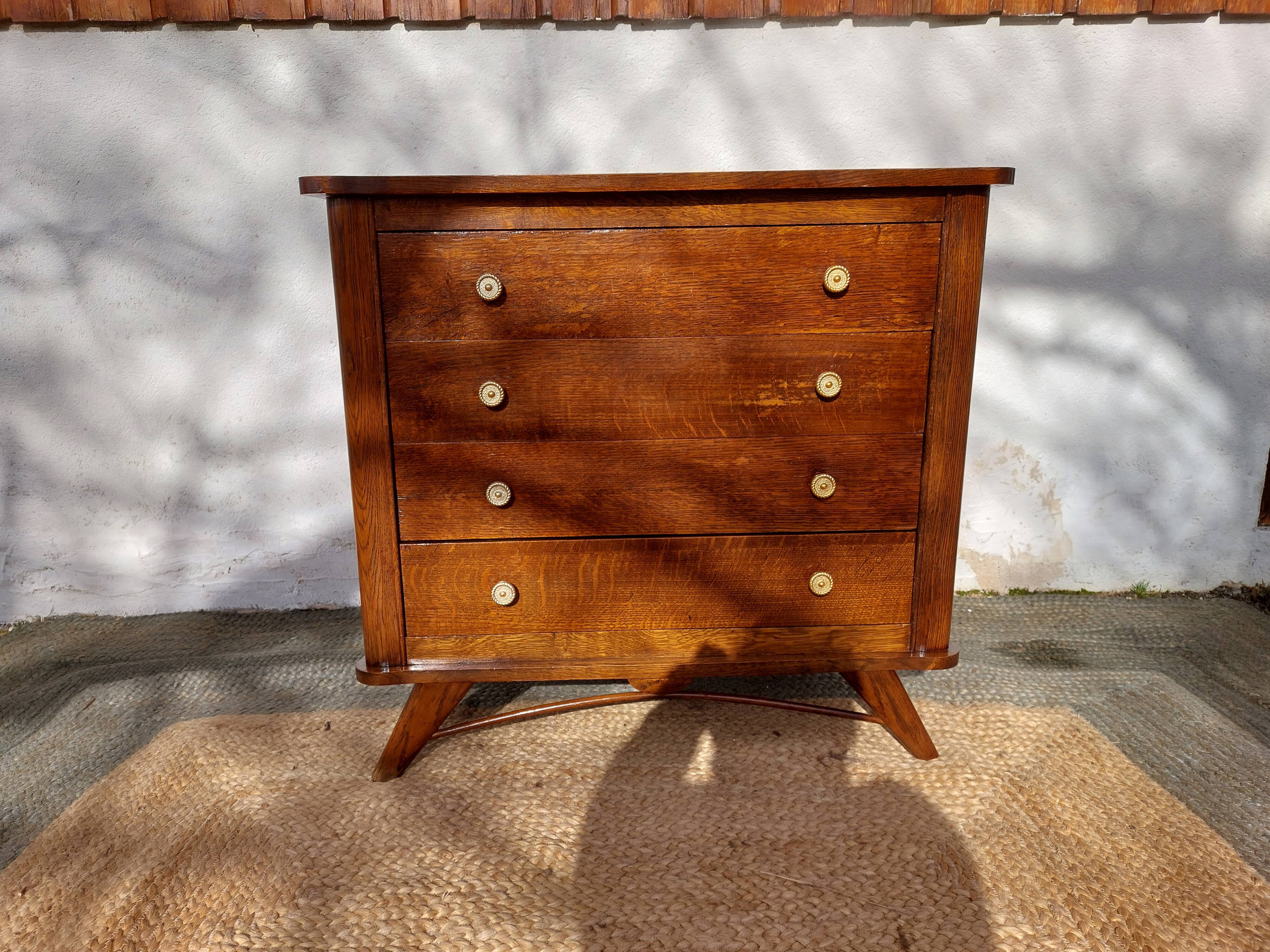 vintage commode with tapered legs