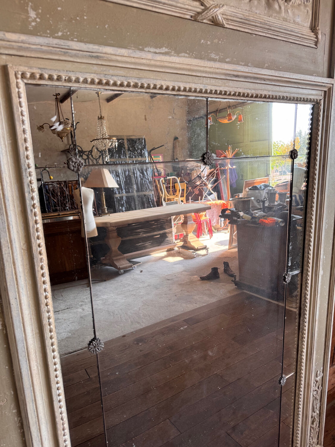 Large trumeau mirror from a château