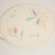 Decorative plate with vintage flowers from the mid-century, Germany, 1970s.