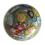 Sulfur millefiori Murano press crystal paper