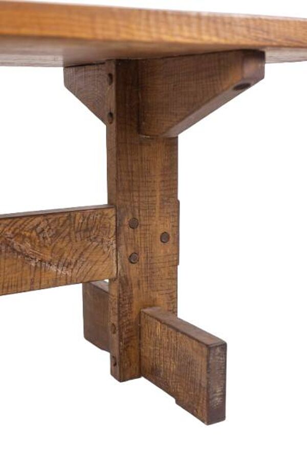 Officina Rivadossi. Table et 4 chaises de style Brutaliste. Italie, vers 19