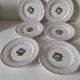 6 pierced dessert plates Portugal