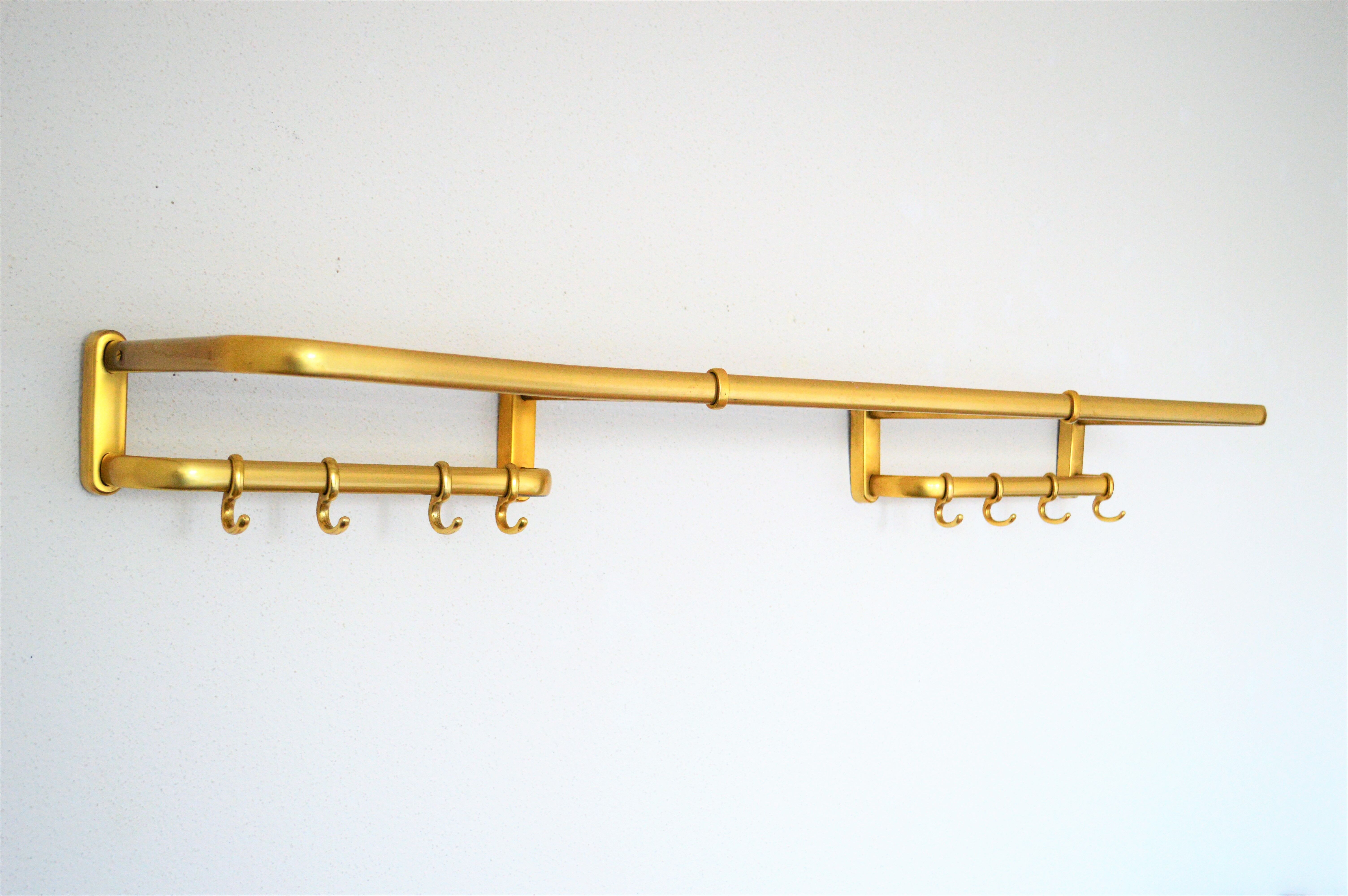 Vintage Design Coat rack Bauhaus wall in Laition of the 50s