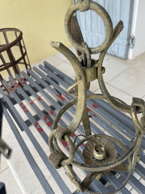 Old Outdoor Suspension Lamp