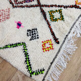 Handmade moroccan berber carpet 244 x 138 cm