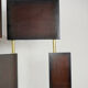 Wooden and brass screen