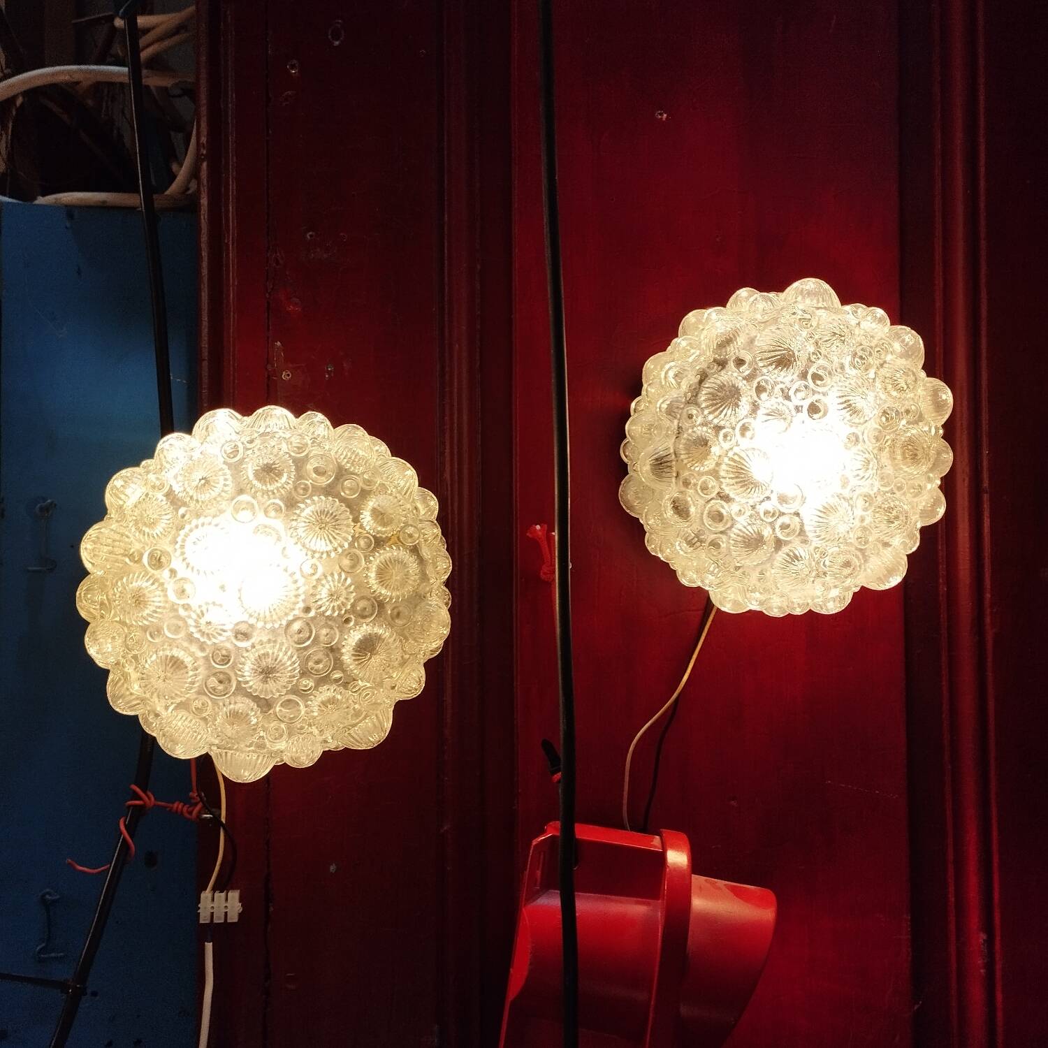 Pair of vintage wall lights