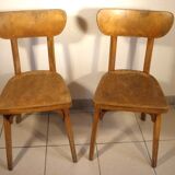 Pair of Baumann bistro chairs