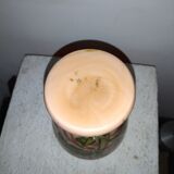 Art-Nouveau enamelled marble glass vase