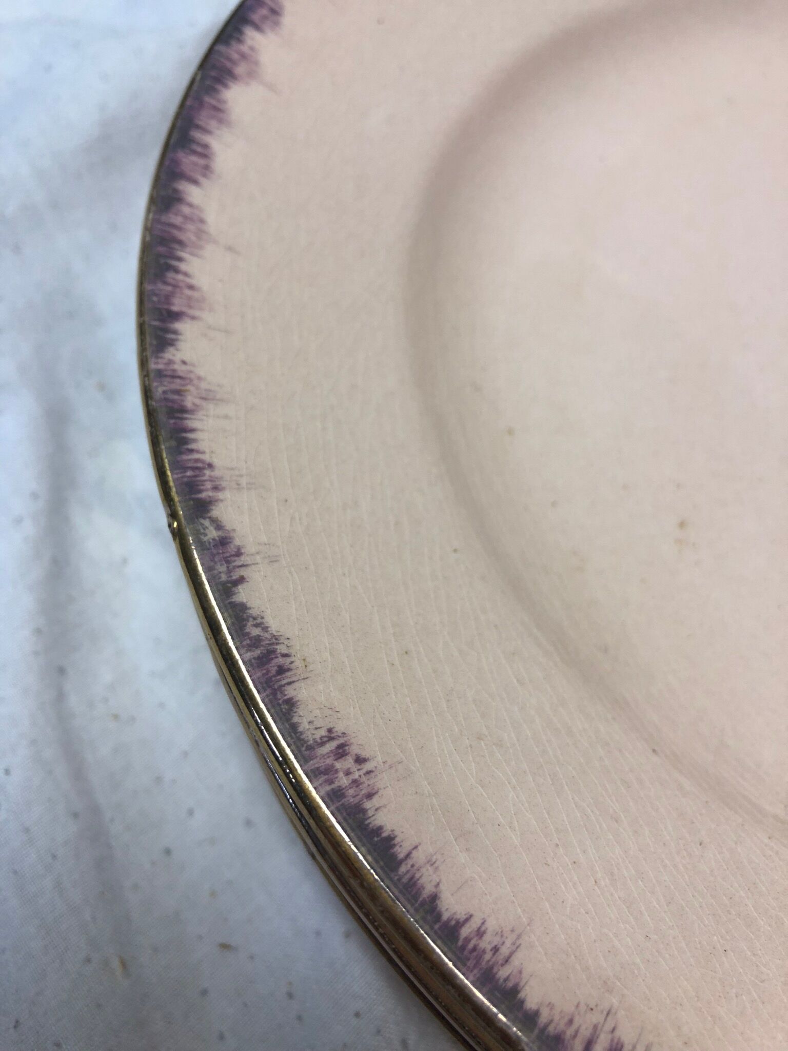 Set of 6 plates old St Amand