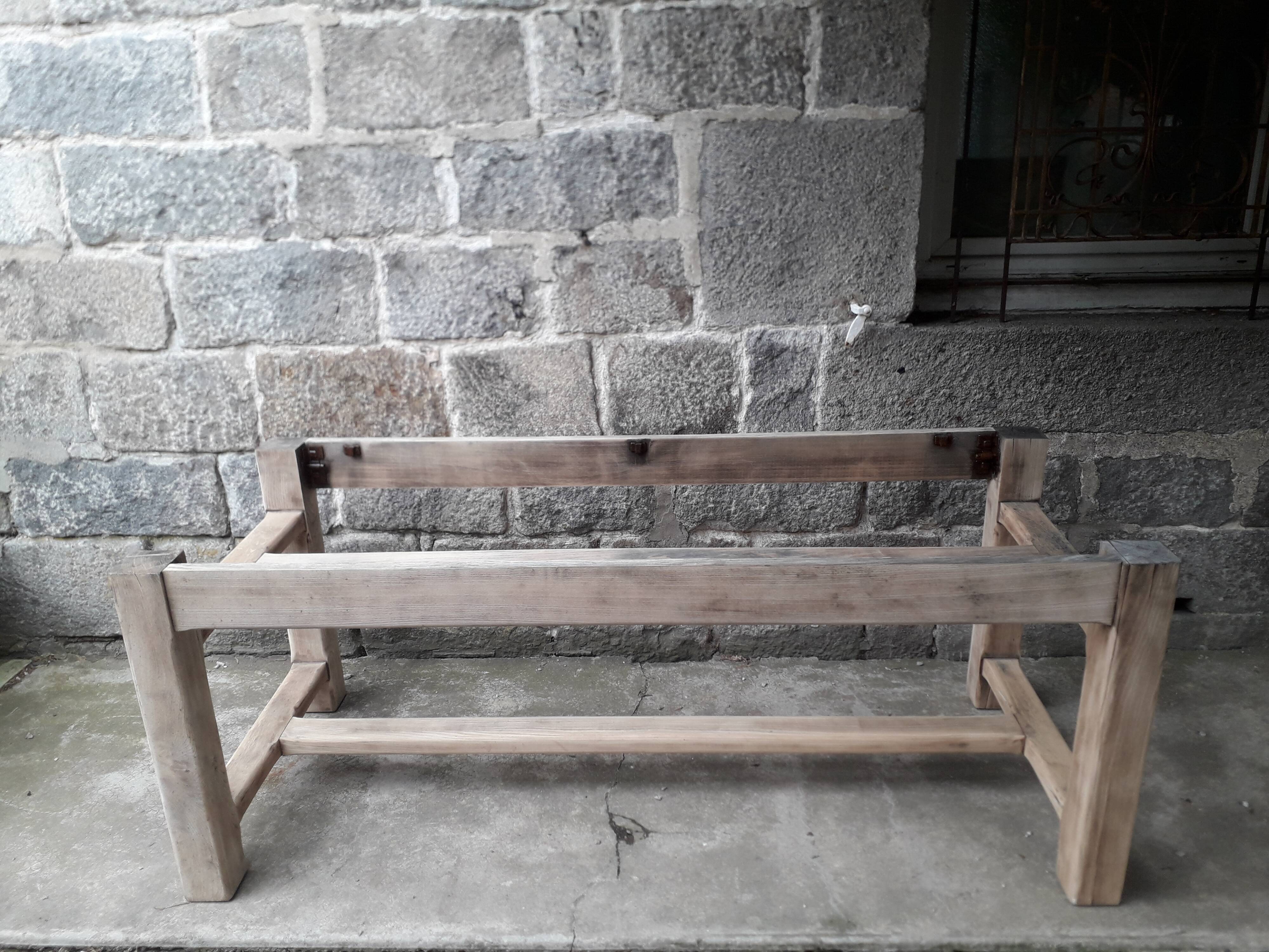 Solid oak farmhouse table, 200 cm