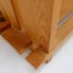 Vintage pine staircase shelf bookcase - Maison Regain style