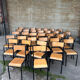 Lot de 50 chaises écoles bois et métal
