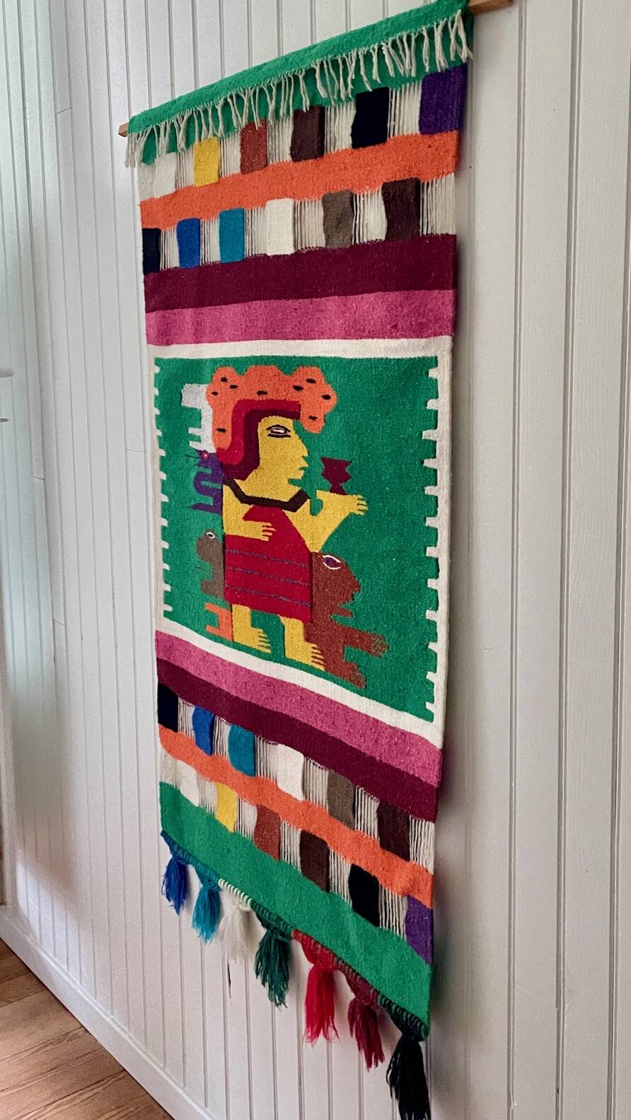 Vintage mexican decorative tapestry