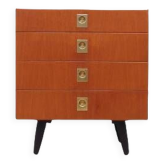 Teak chest of drawers, Danish design, 1970s, made by ÆJM Møbler