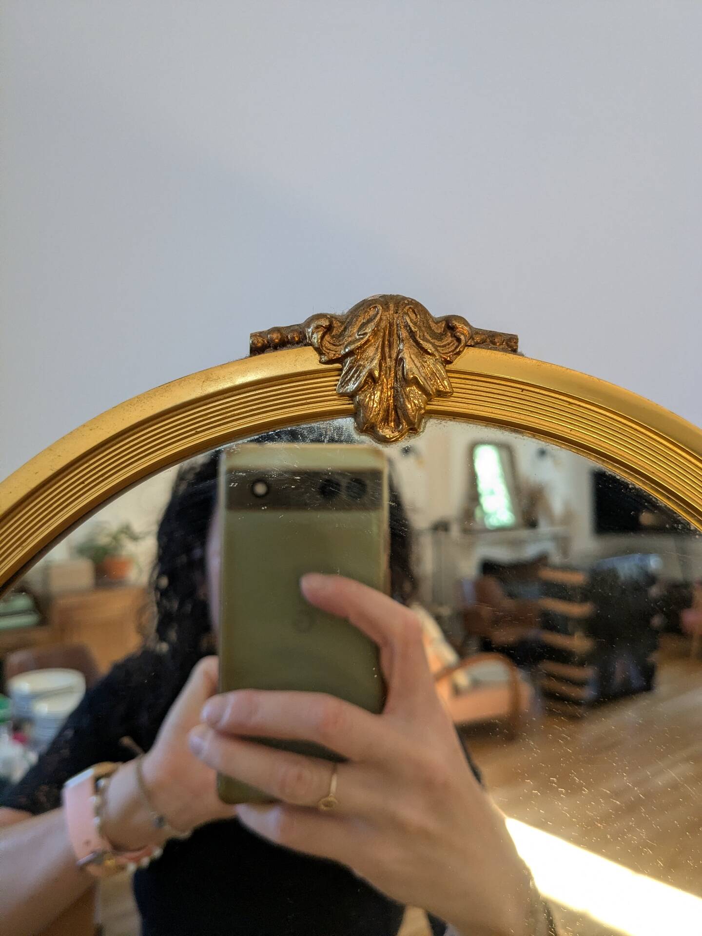 Louis XV style triptych mirror